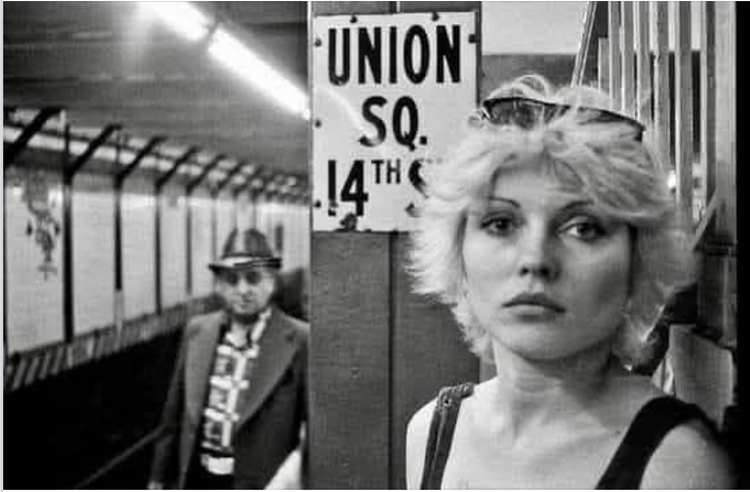 Debbie Harry in Union Square Subway