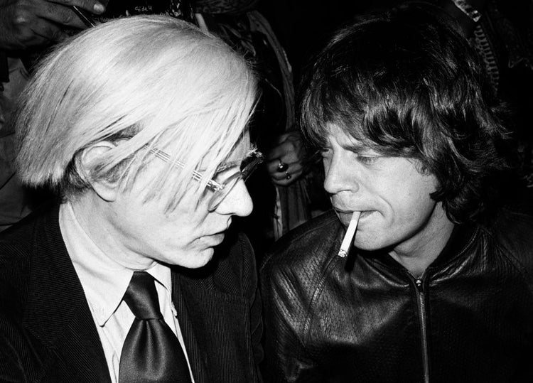Andy Warhol and Mick Jagger, NYC, 1977 - Morrison Hotel Gallery