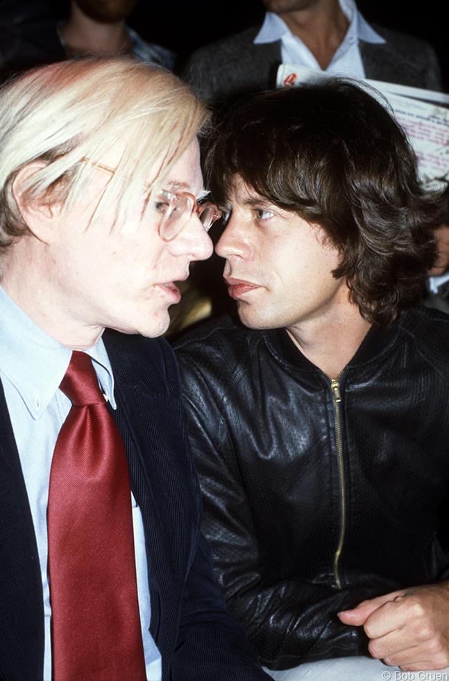 Andy Warhol & Mick Jagger, NYC, 1977