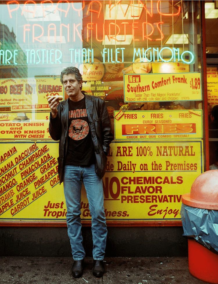 Anthony Bourdain, Papaya Dog, NYC, 2008 - Morrison Hotel Gallery