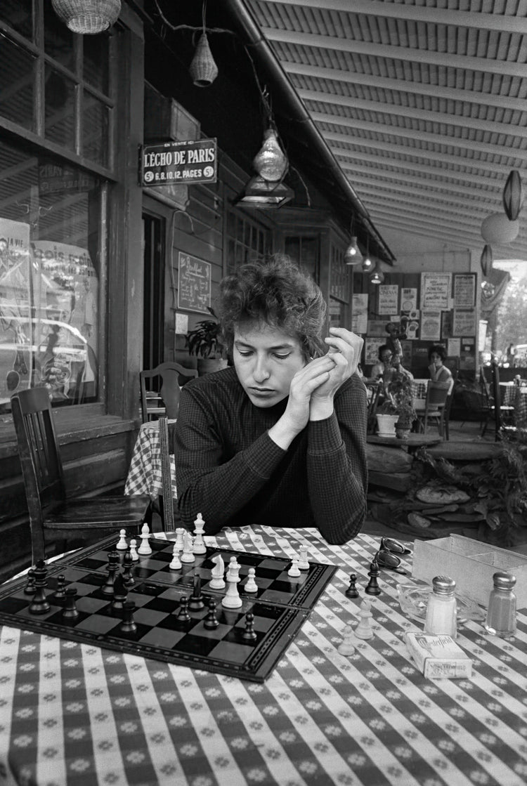 Bob Dylan, Playing Chess, Woodstock, NY 1964 - Morrison Hotel Gallery