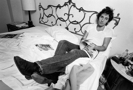 Bruce Springsteen in Bed, 1978 - Morrison Hotel Gallery