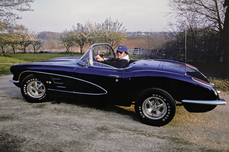 Bruce Springsteen in Corvette C - 1, Holmdel, NJ, 1978 - Morrison Hotel Gallery