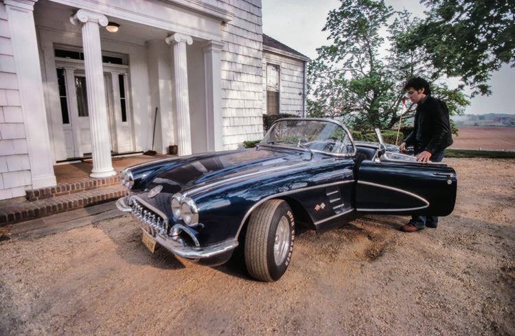 Bruce Springsteen in Corvette C - 1, Holmdel, NJ, 1978 - Morrison Hotel Gallery