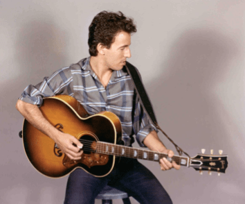 Bruce Springsteen on Profile with Guitar, 1982 - Morrison Hotel Gallery