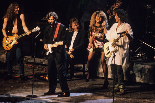 Eric Clapton, Jeff Healey, Tina Turner, Keith Richards, and Waddy Wachtel, 1989 - Morrison Hotel Gallery