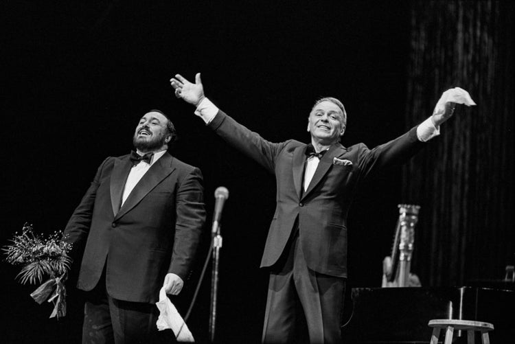 Frank Sinatra and Luciano Pavarotti, 1982 - Morrison Hotel Gallery