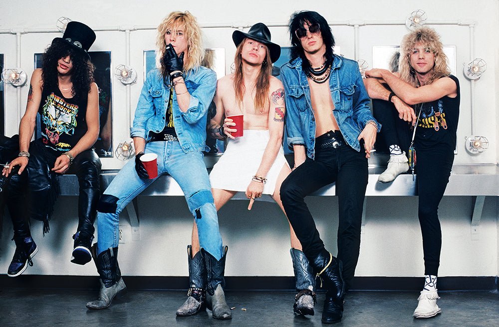 Guns N’ Roses (middle finger) Appetite for Destruction Tour, FL, 1987