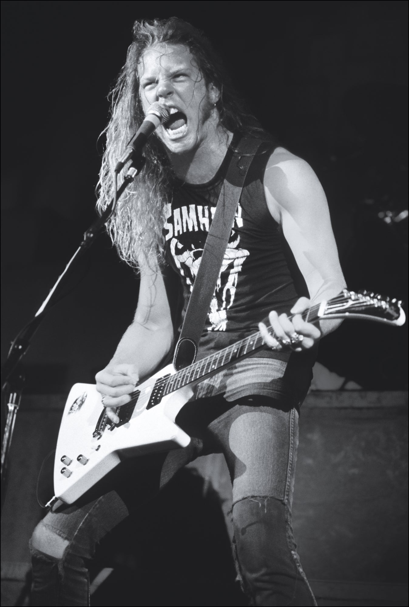 James Hetfield (Samhain t-shirt) Metallica, Damage, Tour 1986