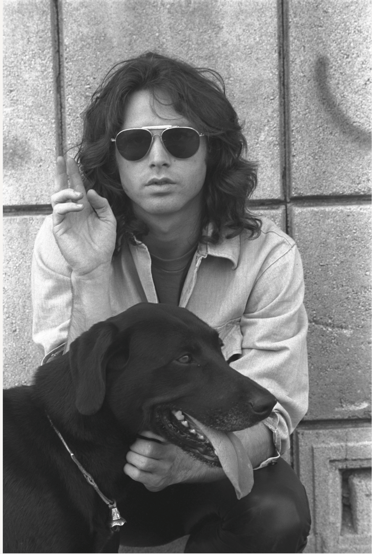 Jim Morrison of The Doors, Ennis House, Version 2, Los Angeles, 1968 - Morrison Hotel Gallery