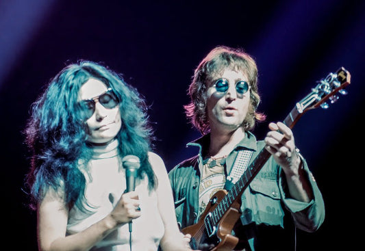 John Lennon and Yoko Ono performing at Madison Square Garden, NYC, 1972 - Morrison Hotel Gallery