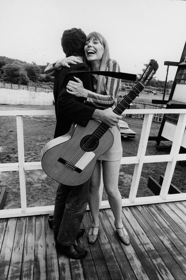 Joni Mitchell & Leonard Cohen, Newport Folk Festival, 1967