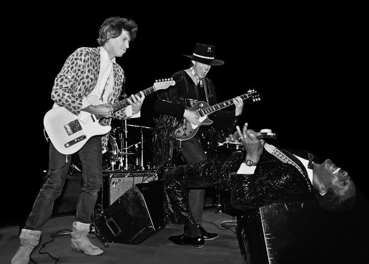 Keith Richards, Neil Young, and Chuck Berry, NYC, 1986 - Morrison Hotel Gallery