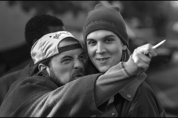 Kevin Smith & Jason Mewes, On Set of Dogma, 1998 - Morrison Hotel Gallery