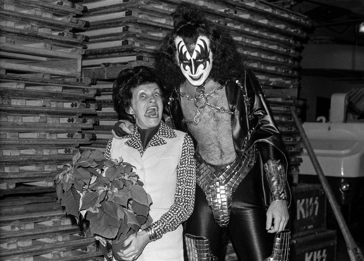 KISS, Gene Simmons with his mother, 1977 - Morrison Hotel Gallery