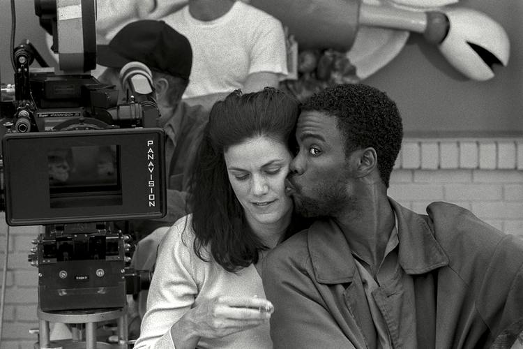 Linda Fiorentino & Chris Rock, On Set of Dogma, 1998 - Morrison Hotel Gallery