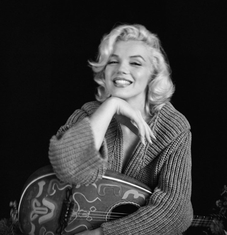 Marilyn Monroe, Mandolin Sitting, Laughing, 1953 - Morrison Hotel Gallery