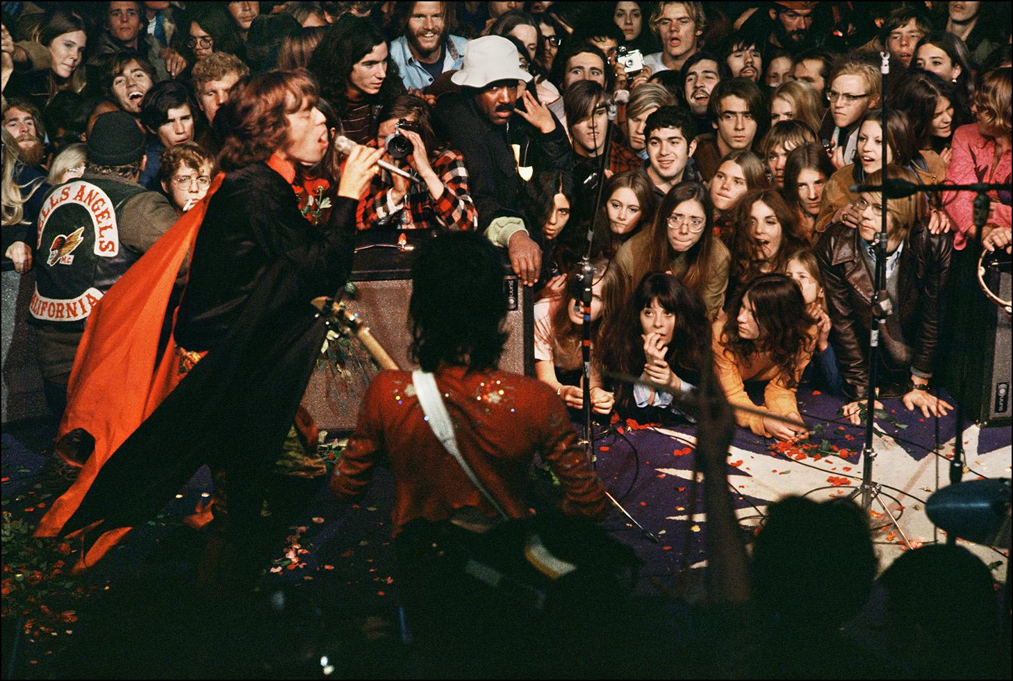Mick Jagger, Rolling Stones, Altamont, CA, 1969