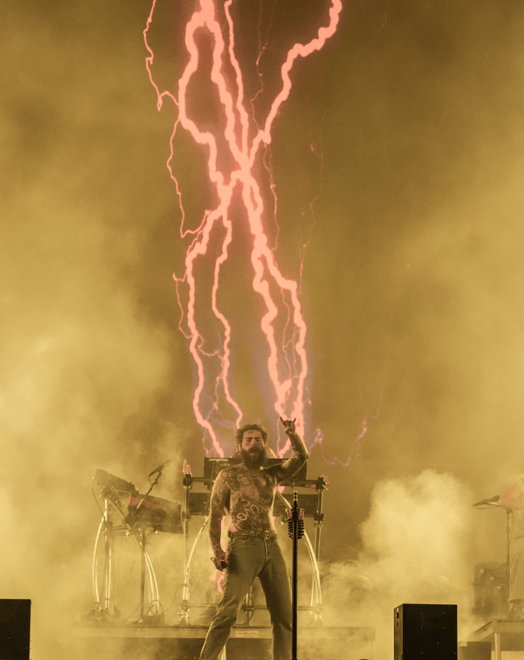 Post Malone, Performing, Lightning Strike - Morrison Hotel Gallery