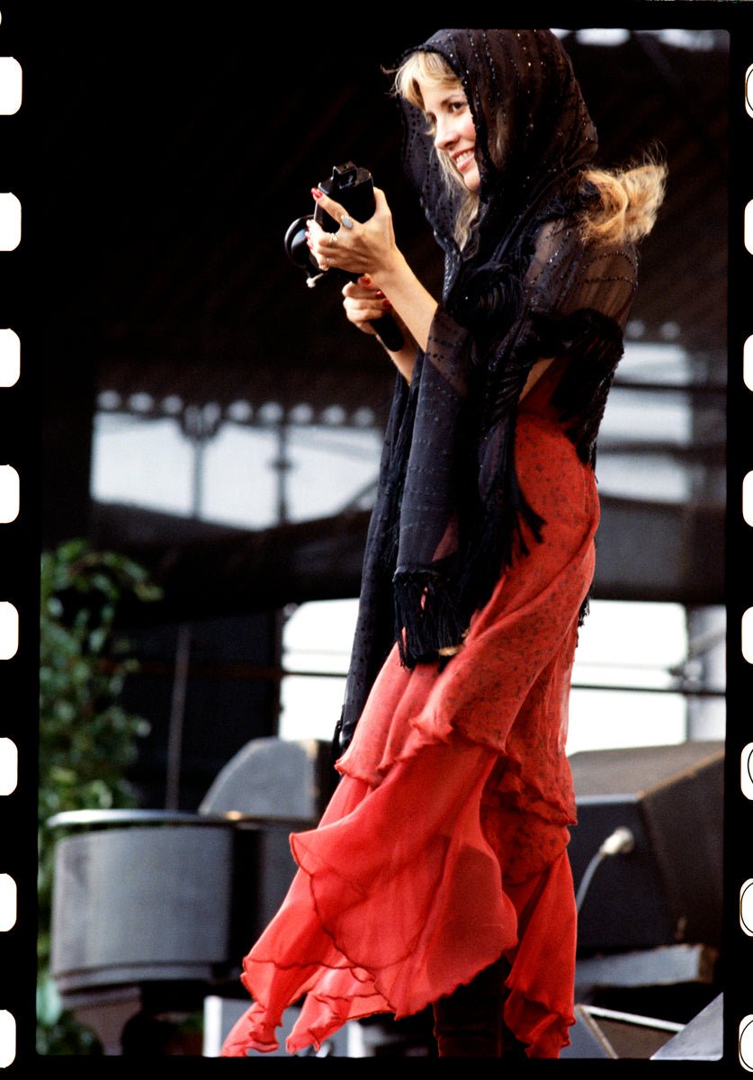 Stevie nicks black fashion dress