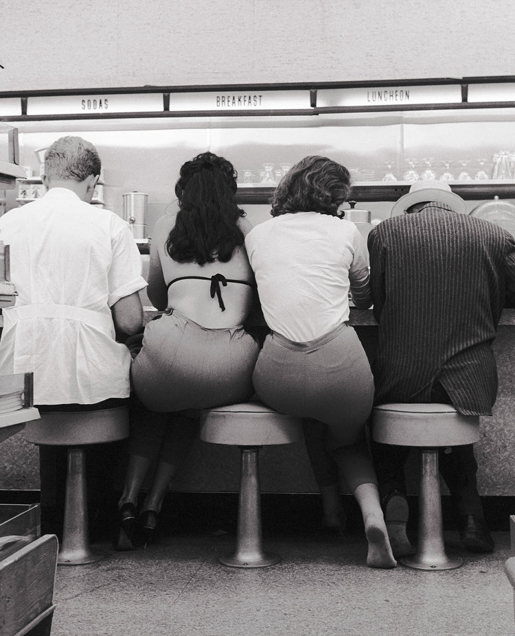 Susan and Dorita at Lee Drugs, Hollywood and Highland, Los Angeles, 1961 - Morrison Hotel Gallery