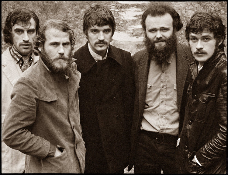 The Band, The Band album cover photo, John Joy Road, Zena, Woodstock, NY, 1969. - Morrison Hotel Gallery