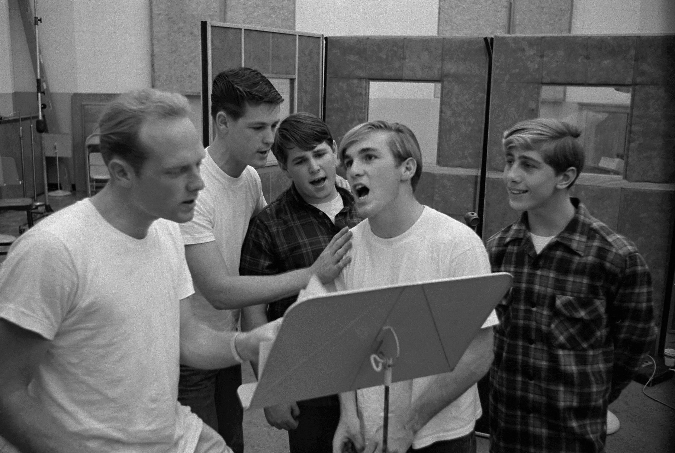 The Beach Boys, in the studio, Three White T's & Two Pendletons - Morrison Hotel Gallery