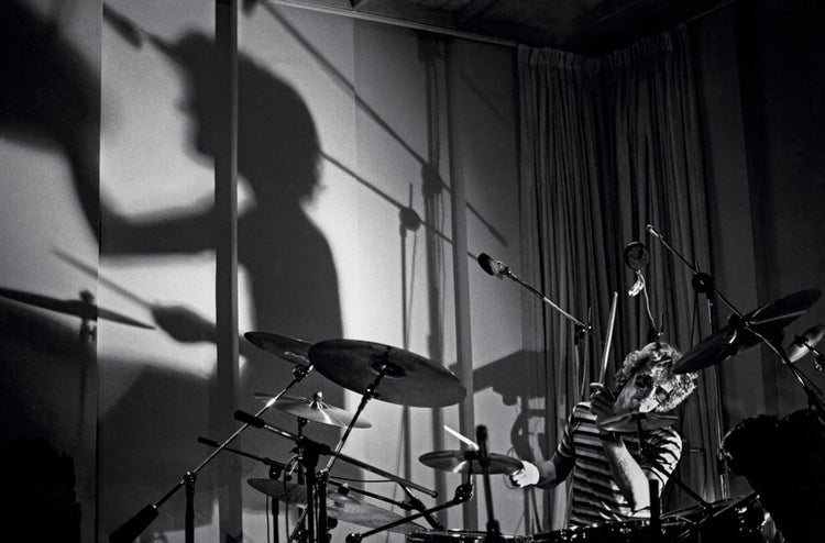 The Police, Stewart Copeland recording at AIR Studios, Monserrat, 1981 - Morrison Hotel Gallery