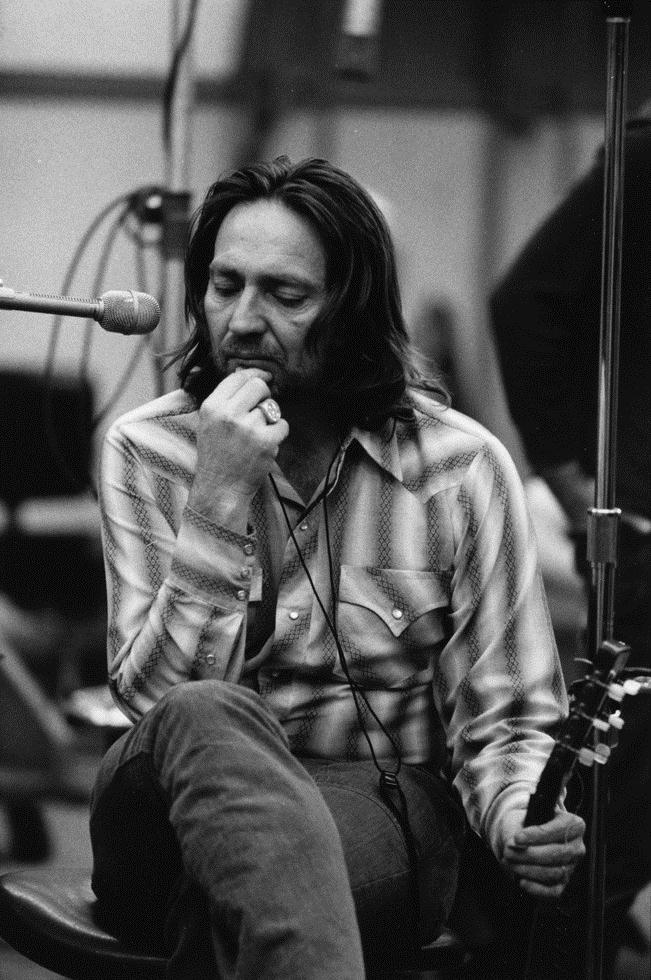 Willie Nelson, Atlantic Records studios, 1973 - Morrison Hotel Gallery