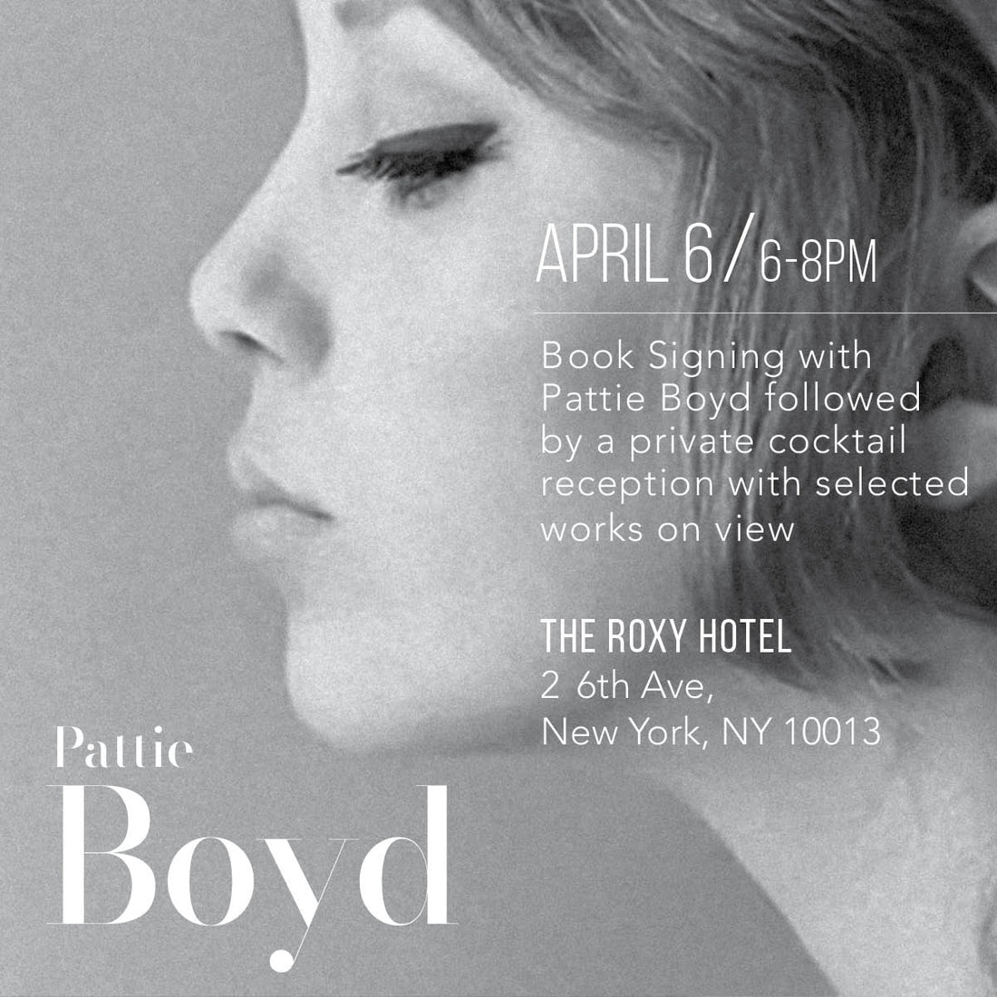 Pattie Boyd - Book Signing - Morrison Hotel Gallery