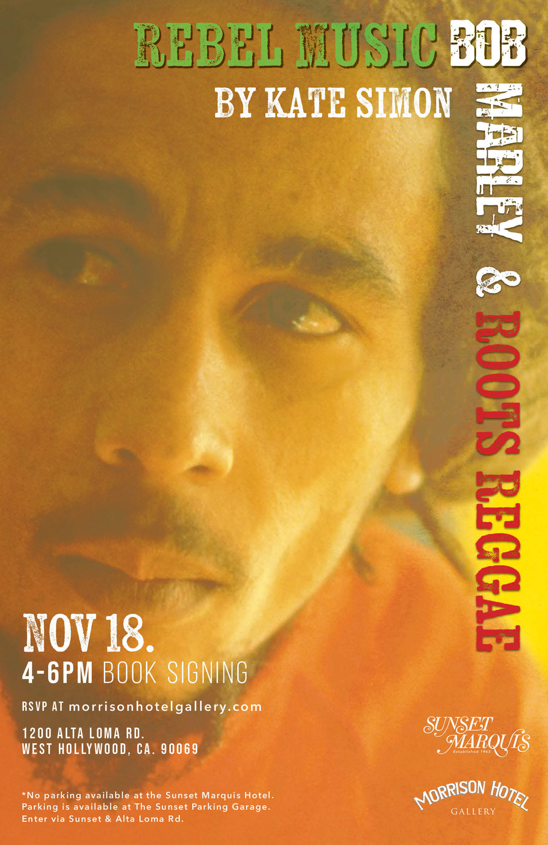 Rebel Music: Bob Marley & Roots Reggae by Kate Simon - Book Signing