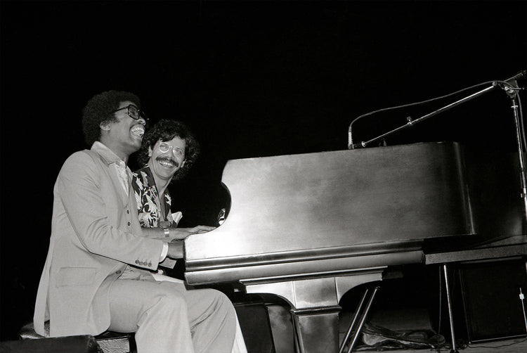 Herbie Hancock and Chick Corea, Saratoga, NY, 1978 by Carol Friedman