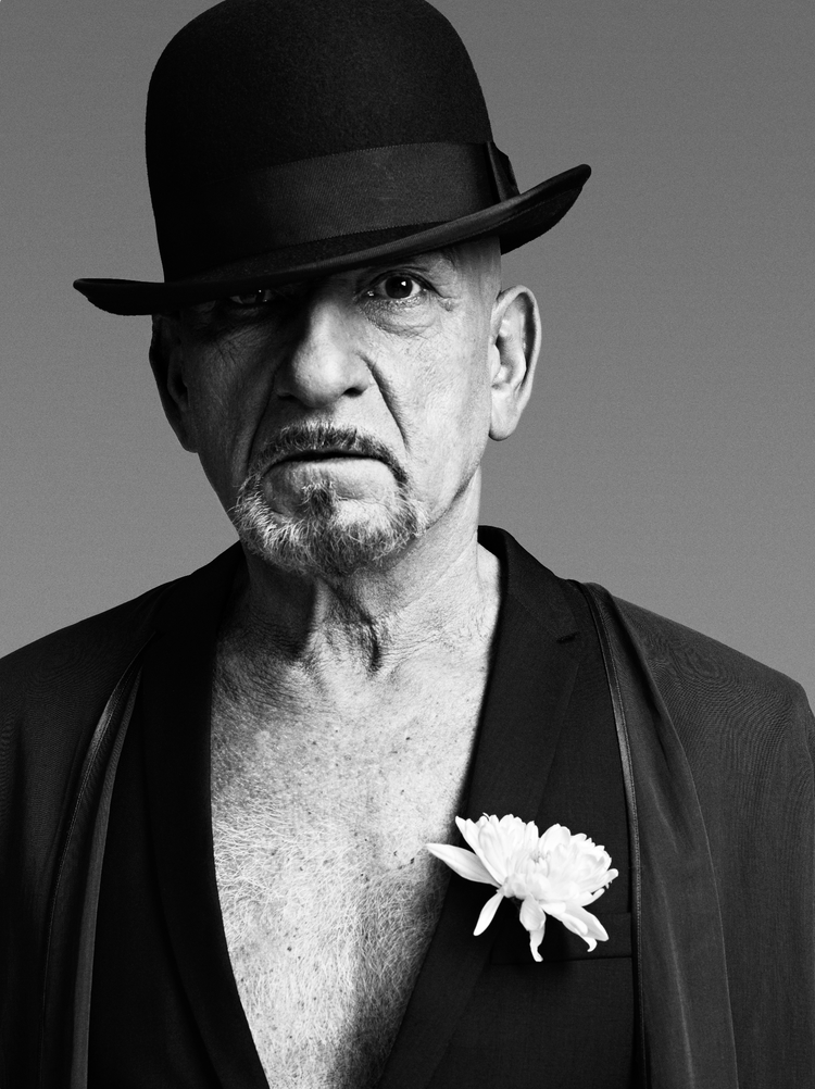 Sir Ben Kingsley, Portrait with Flower 2010, London