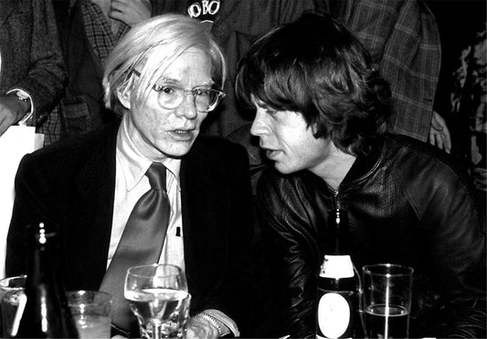 Andy Warhol and Mick Jagger, NYC, 1977 - Morrison Hotel Gallery