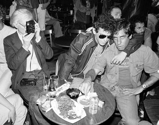 Andy Warhol, Lou Reed & Danny Fields, NYC, 1978 - Morrison Hotel Gallery
