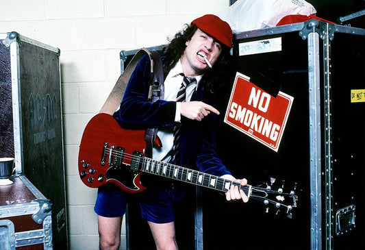Angus Young (no smoking) AC/DC, Flick of the Switch Tour, FL, 1983 - Morrison Hotel Gallery