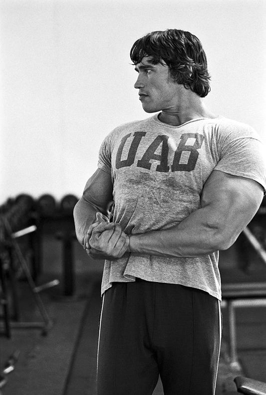 Arnold Schwarzenegger, Gold's Gym, Venice Beach, CA, 1976 - Morrison Hotel Gallery