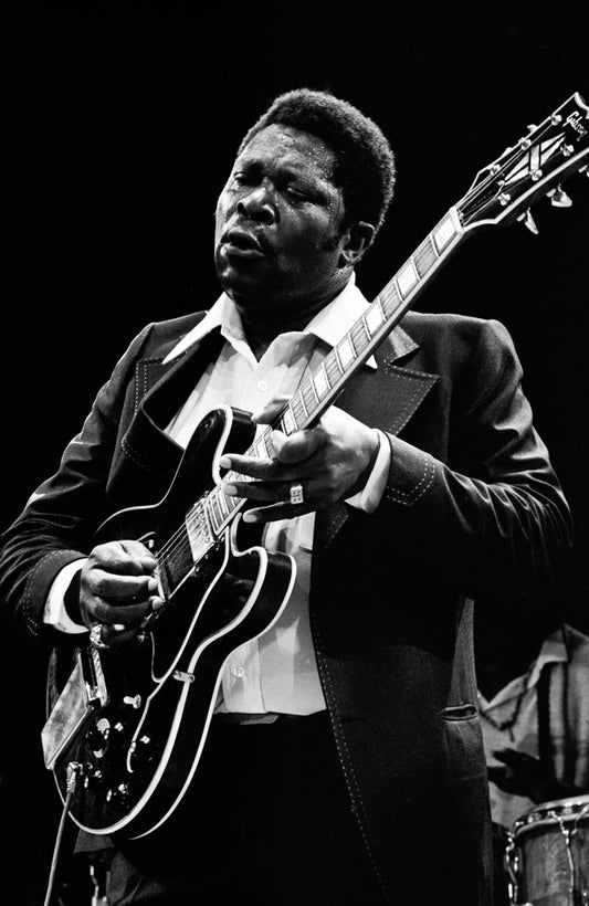 BB King, With Guitar, 1974 - Morrison Hotel Gallery