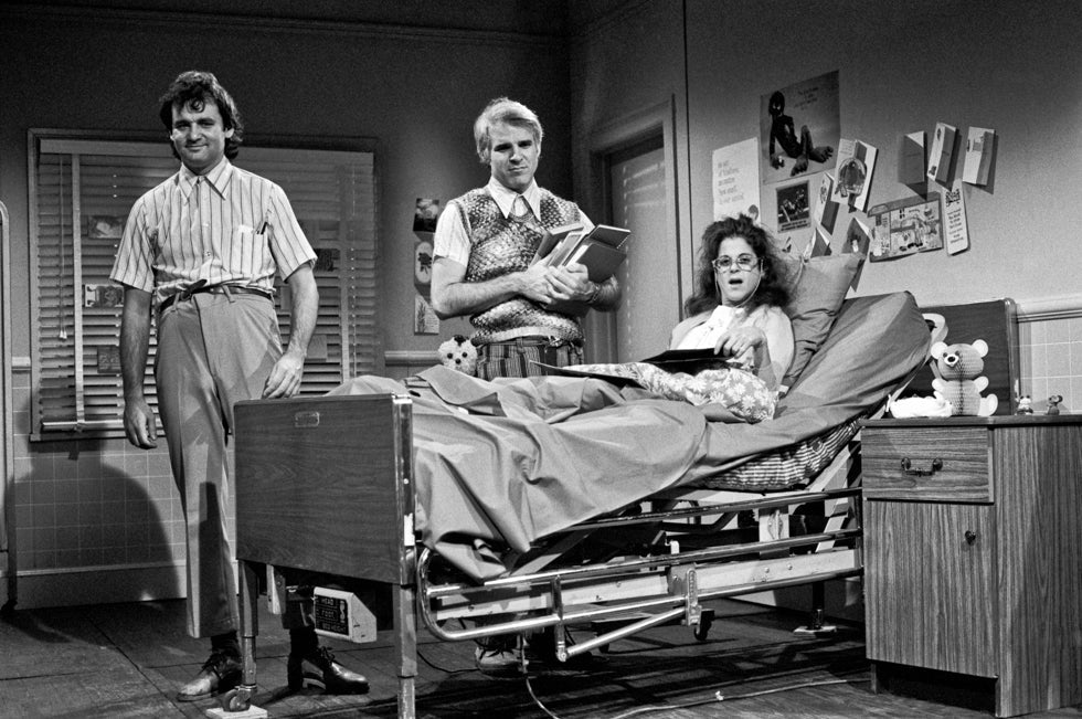 Bill Murray, Steve Martin, and Gilda Radner on the set of Saturday Night Live, NYC, 1978 - Morrison Hotel Gallery
