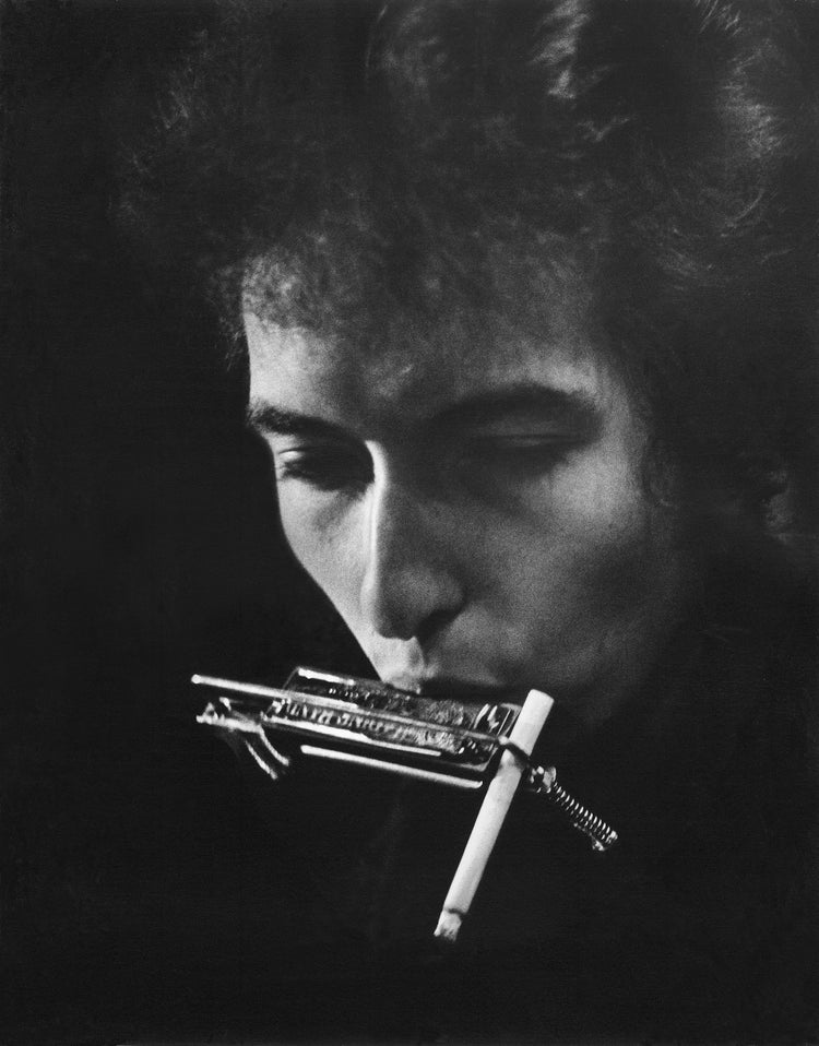 Bob Dylan, Cigarette in Harmonica Holder, Pennsylvania, 1964 - Morrison Hotel Gallery