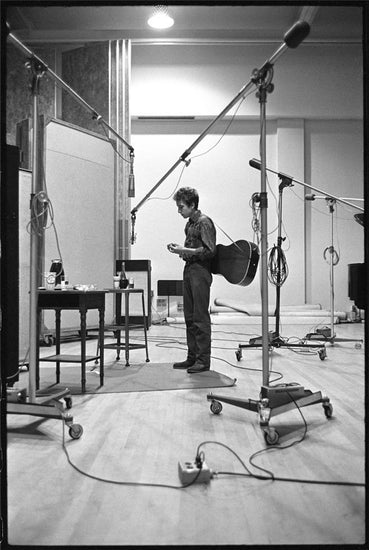Bob Dylan in the Studio, New York City, 1963 - Morrison Hotel Gallery