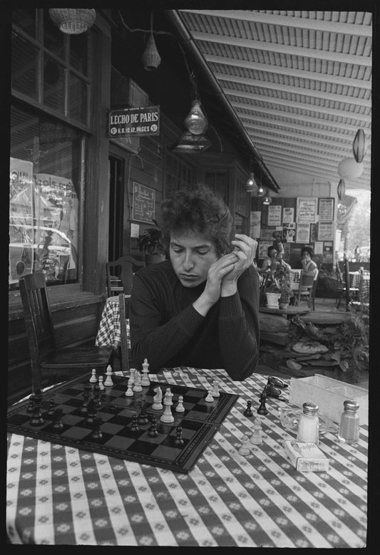 Bob Dylan, Playing Chess, Woodstock, NY 1964 - Morrison Hotel Gallery