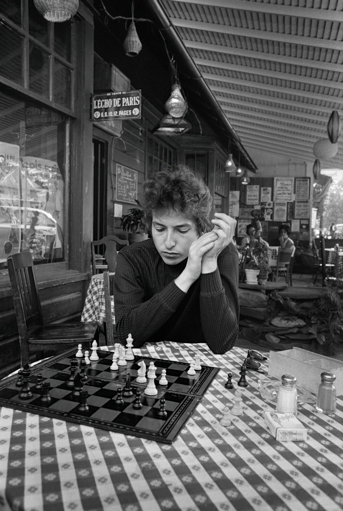 Bob Dylan, Playing Chess, Woodstock, NY 1964 - Morrison Hotel Gallery