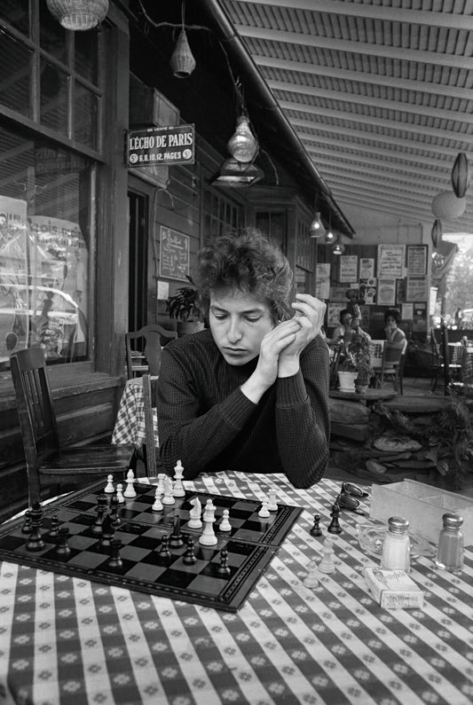 Bob Dylan, Playing Chess, Woodstock, NY 1964 - Morrison Hotel Gallery
