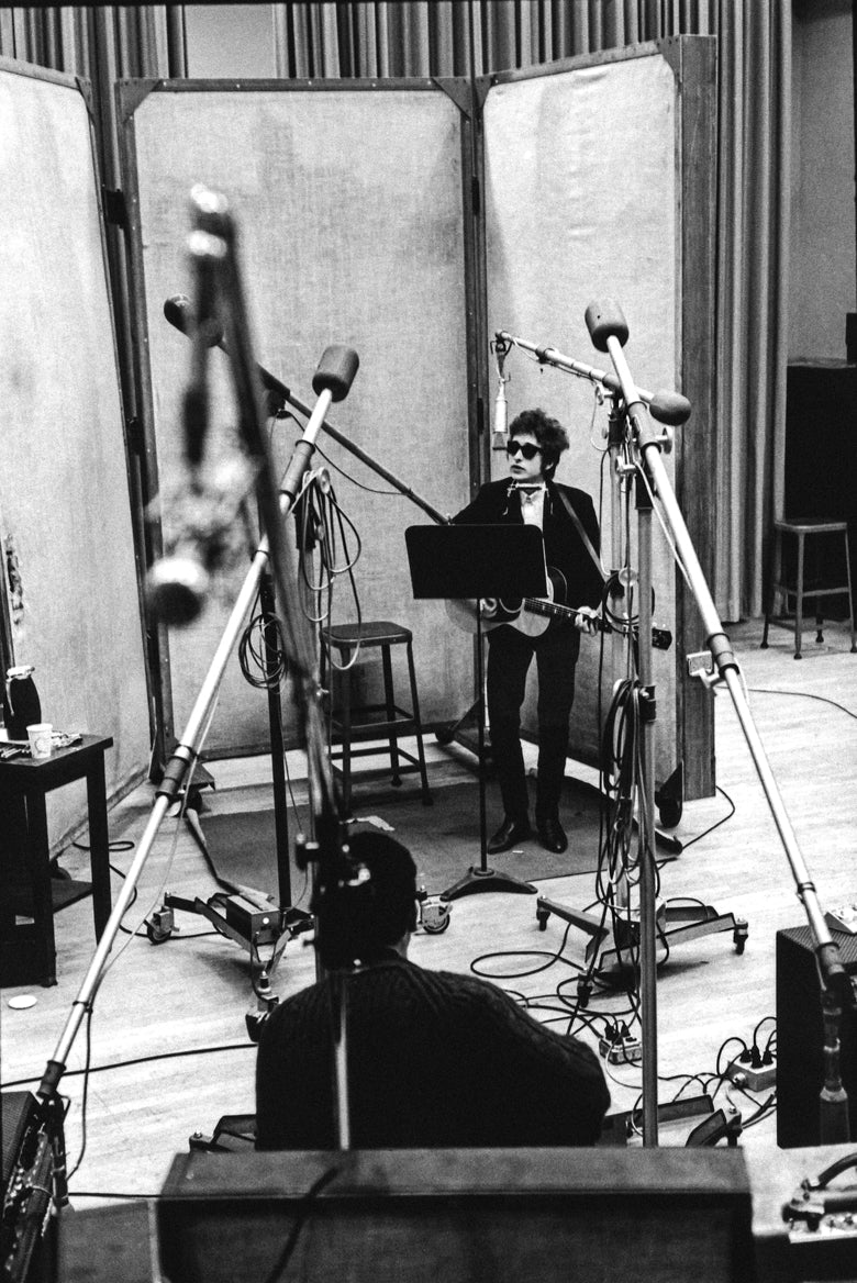 Bob Dylan, Recording 'Bringing It All Back Home’, Wide Angle, NYC, 1965 - Morrison Hotel Gallery