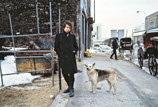 Bob Dylan, Streets of NYC with a Stray Dog, 1983 - Morrison Hotel Gallery