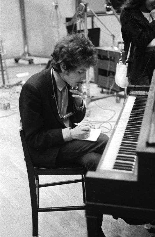 Bob Dylan, Writing at the Piano, 1965 - Morrison Hotel Gallery