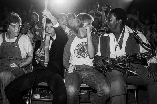 Bruce Springsteen and Clarence Clemons Performing Seated with Fans, 1978 - Morrison Hotel Gallery