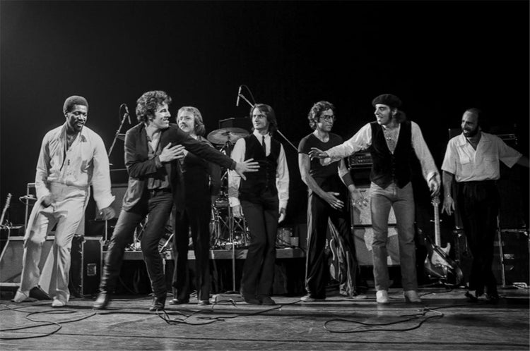 Bruce Springsteen and the E Street Band after Performance, 1978 - Morrison Hotel Gallery