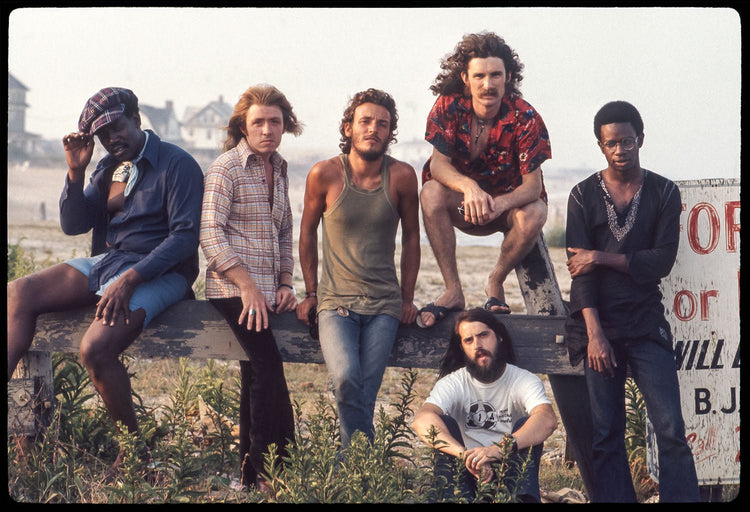 Bruce Springsteen and the E Street Band, Beach Field, Jersey Shore, 1973 - Morrison Hotel Gallery